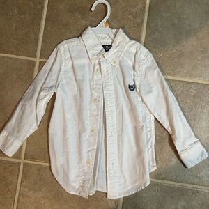 Chaps White Button Down Kids Shirt